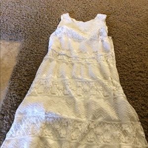 Tiny off white lace dress